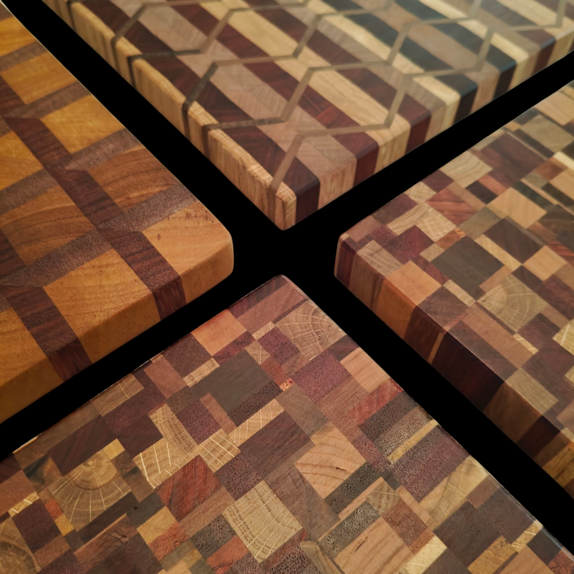 DNA pattern end grain cuttingboard