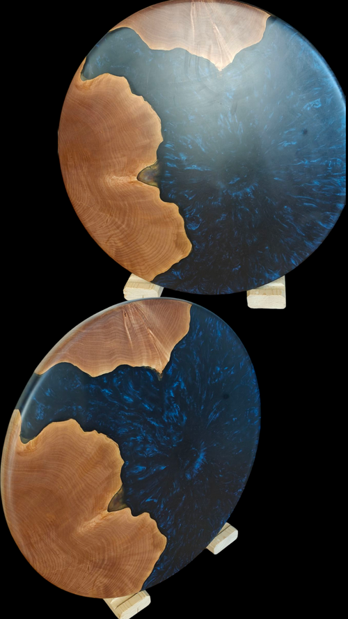 1/1 Maple Burl salontafel/wall-art