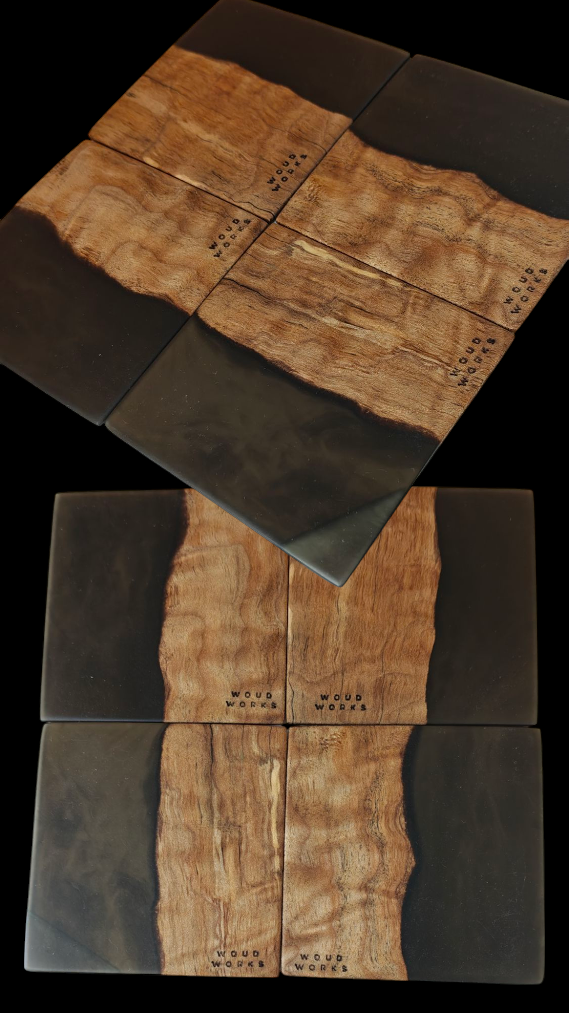 Quilted Maple Coasters